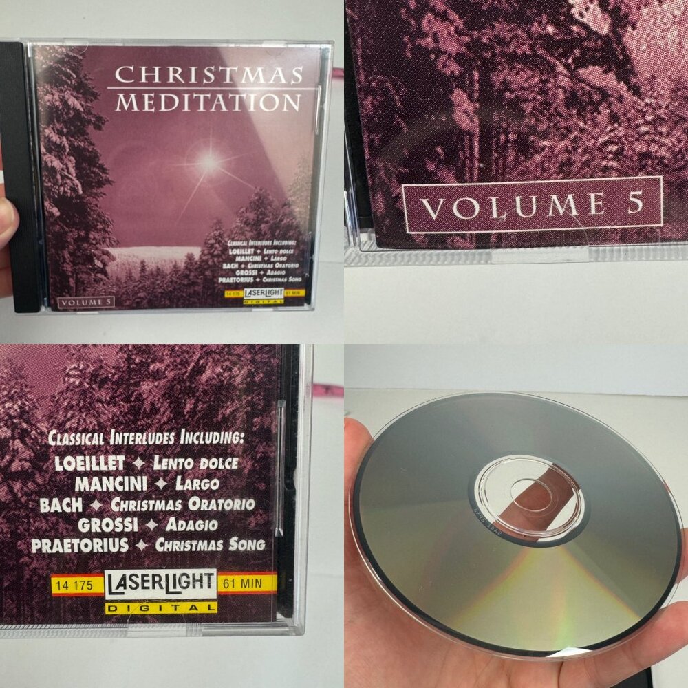 Vtg 1995 Christmas Meditation Volume 4 and‎ 5 Holiday Music CD Made in USA - Picture 9 of 11